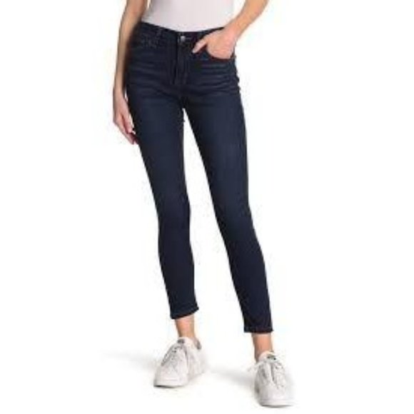 Joe's Jeans "The Icon" Mid Rise Skinny Ankle Jeans Dark Wash Size 24 - Picture 1 of 8
